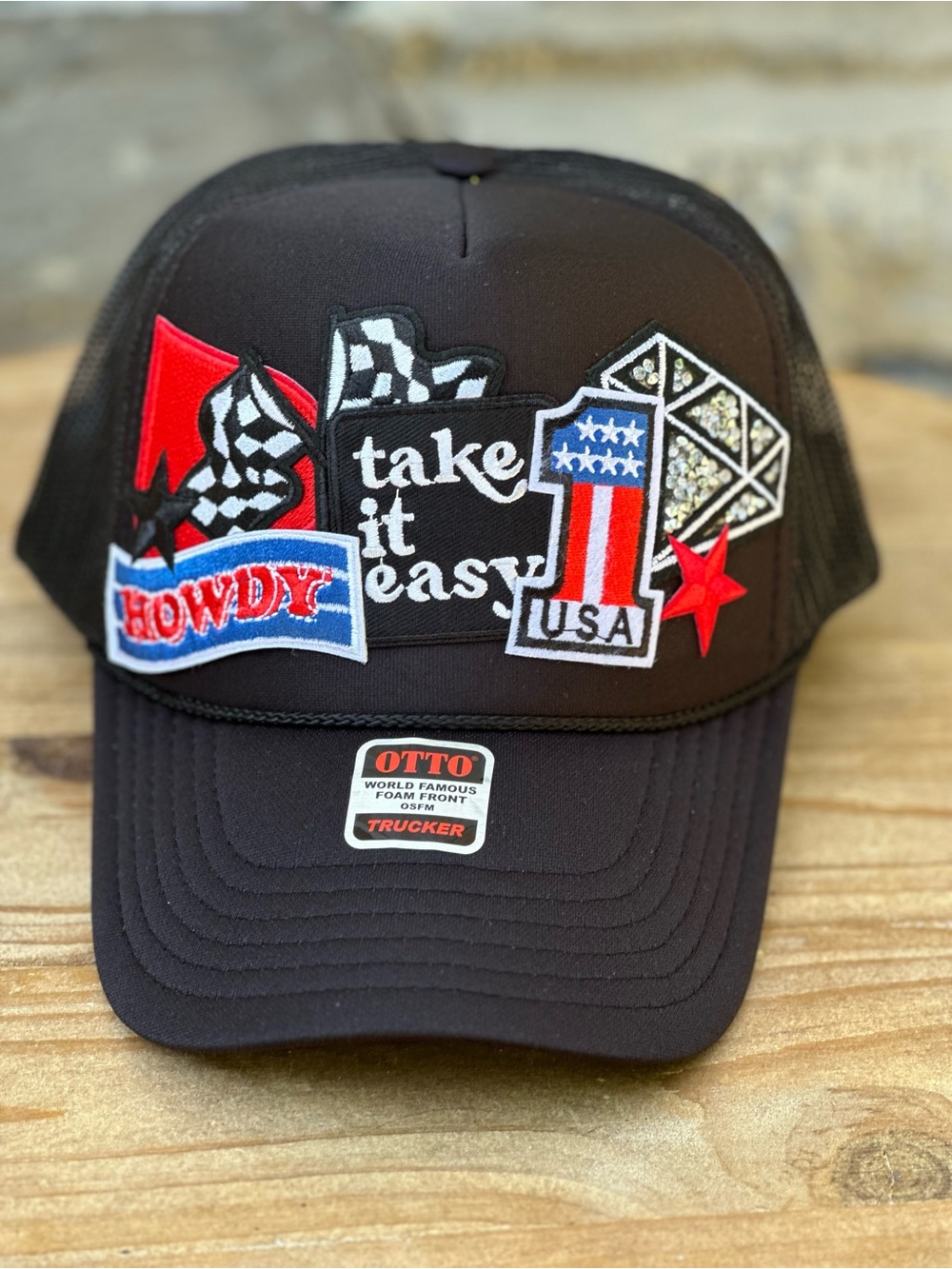 NEW Custom Trucker Hat Black